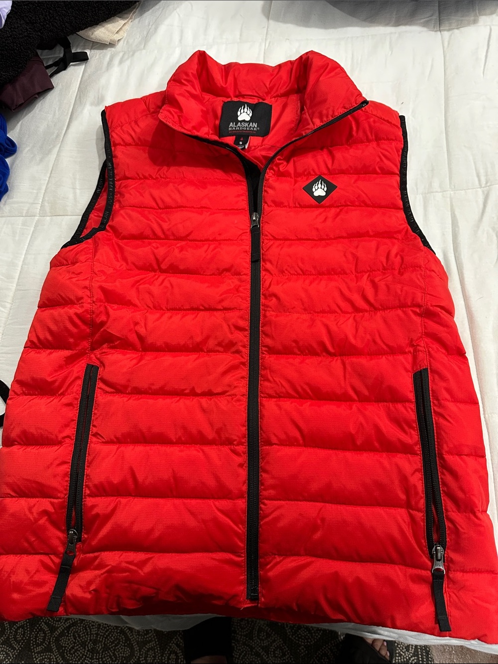 Men's Red Quilted Puffer Vest